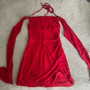 Mini dress, red colour, size s